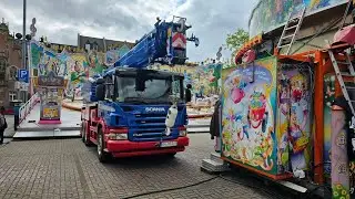 Aufbau Kirmes/Opbouw Kermis / Kevelaer 2023