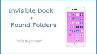 Wallpaper Glitch = Invisible Dock + Round Folders = Thanks To @heyeased