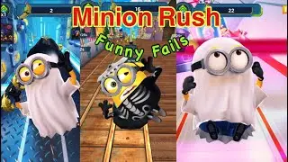 Minion Rush Funny Fails with Ghost Minion