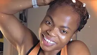your favorite #selfcare and fitness influencer💪🏿 let's exercise 💪🏿 squeezing butt cheekssquatting  🔥