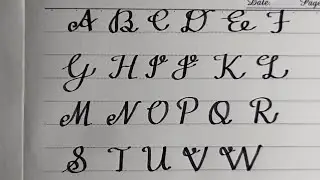 Alphabets, A to Z, Capital Letters