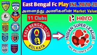 ISL:2020-21 All Clubs Market Values Tamil | West Bengal Play ISL 2020-21 | ISL Clubs Market Values