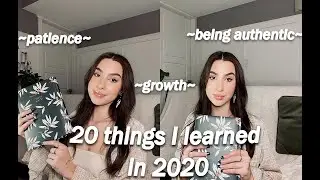 20 Things I learned in 2020.