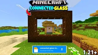 Connected Glass Texture Pack For Minecraft pe 1.21+ 🔥 | connected Glass Texture Pack For MCPE 1.21+