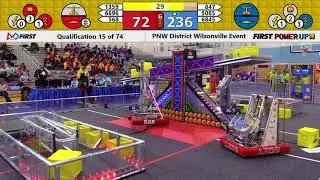 2018 FRC Wilsonville Event Week2 Qual 15