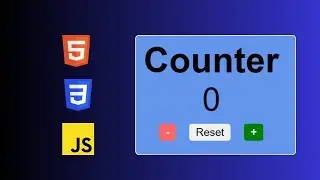 Counter App using HTML CSS JS