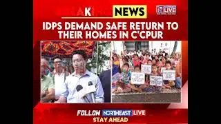 Manipur: IDPs Holds Sit-In Protest in Imphal Valley Demanding Resettlement, Compensation, Security