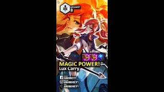#Shorts #TFTShort Lux Arcanist Spaming RRR Blue Buff Full Crit Damage! | 8 Arcanist| TFT Set 6