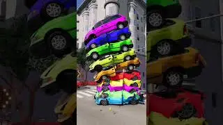 Terrifying Moment! Bus Falls on the Road &ndash; Shocking Animation! 😱 #shortsfeed #shorts #youtubeshorts