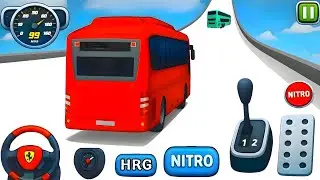 Crazy Bus Mega Ramp Impossible Racing - Гонки на автобусах с мегарампой - Геймплей Android №68