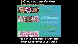 Vendors list is live! || CozyCon Online 2024 || #shorts #communityevent #convention #artists