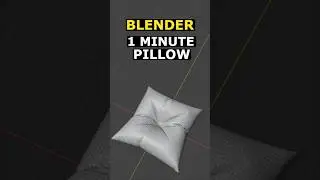 3D Pillow In 1 Minute - Blender EASY #3d #blender #3dmodeling #blender3d