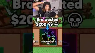 Bro got SCAMMED For his RAINBOW PACK...💀🙏 #growagarden #growagardenroblox