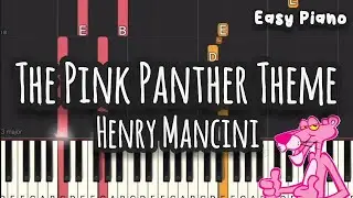 The Pink Panther Theme | Henry Mancini (Easy Piano, Piano Tutorial) Sheet