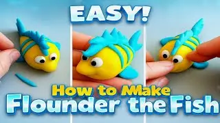 DIY Fondant Flounder | Easy Little Mermaid Fish Tutorial Step-by-Step