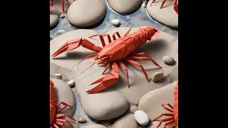 🦞 How to Make an Origami Lobster (Crayfish) – Easy Paper Folding Tutorial!