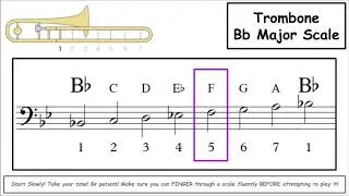 Bb scale trombone