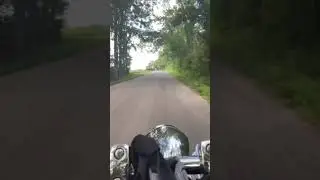 Riding 2006 Honda VTX 1800