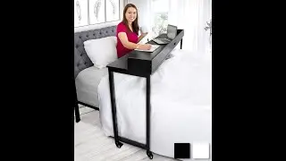 Stand Steady Joy Bedster Overbed Table with Wheels | Mobile Height Adjustable Bed Desk