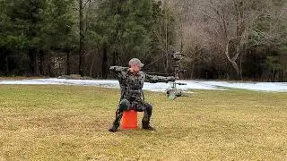 Seated Bow Hunting Shot (on Bucket)