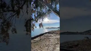Calm time and relax with sun ☀️ 🌊 sea and 🐦 birds Beuatifull place in Mount Pelion Greece #relax