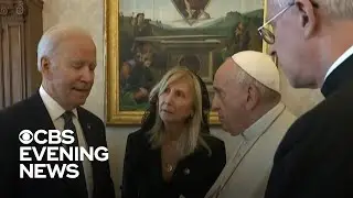 Biden holds historic meeting with Pope Francis