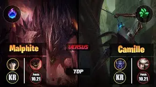 Doinb MALPHITE (Top) [Arcane Comet] VS CAMILLE - Diamond KR Patch 10.21