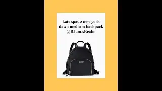 Kate Spade New York Outlet &spades;️ Dawn Medium Backpack 🎒 What Can You Fit (WCYF)