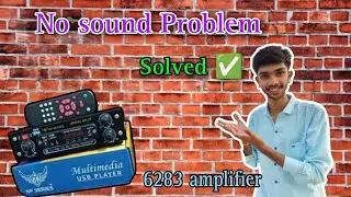 No sound problem solved. repair a 6283 ic board.very easy trick repair #The_Electrical_Boy