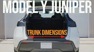 2026 Tesla Model Y Juniper Trunk Dimensions