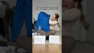 SPRZĄTAM SZAFĘ: co w niej znalazłam? 🤔 #sprzątanie#ubrania#śmieszne