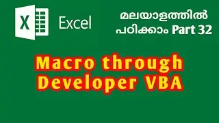 Learn More about Macro through VBA in Excel | Microsoft Excel Tutorial in Malayalam