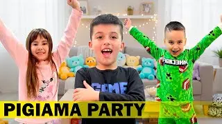 GABRIELE, MARTINA MISSY E LEON FANNO UN PIGIAMA PARTY