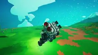 Astroneer - Daft Quad-Thruster Rover Rocket Launch