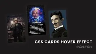 CSS Card Animation On Hover With HTML And CSS | Web Design | Speed Code