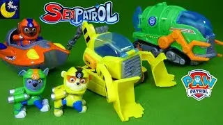 Paw Patrol Sea Patrol Toys Rubble Rocky Zuma Pup Vehicles My Size Lookout Tower