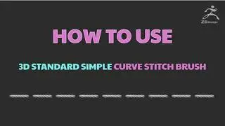How to Use 3D Standard Simple Stitch Brush in ZBrush