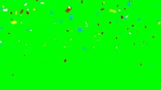 Confetti falling on green screen stock footage | stock video | Cinefootage