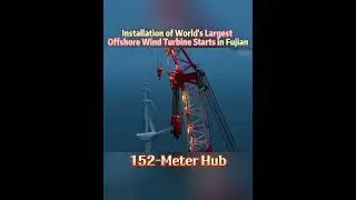 Installation of world's largest offshore wind turbine starts in Fujian #china#offshore#windturbine