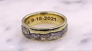 Mountain Beach Wedding Band