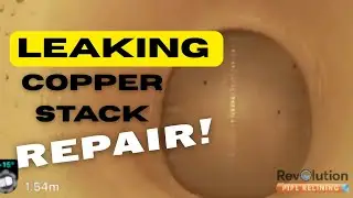 Leaking Copper Stack Repair with Pipe Relining