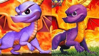 PS1 and Reignited Versions of the Spyro 2 game cover