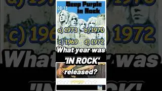 QUICK!! WHAT YEAR WAS?? 'IN ROCK' | DEEP PURPLE - FRANKS BASS COVERS #musictrivia