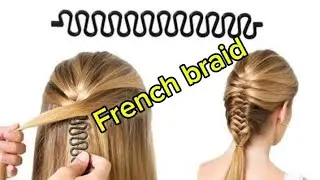easy two minute hair style| French braid  hairstyle using Tool |Unique ideas for party hairstyle|