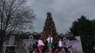 Main Street Christmas Tree Lighting 4K @ Six Flags America Holiday in the Park  11/21/2020