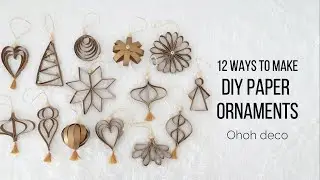 DIY Christmas ornaments with paper