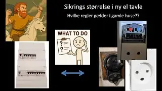Sikrings størrelse i en ny el tavle installation i gammelt hus?? #eleftersyn #elrapport