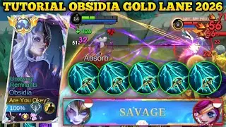 HERO OBSIDIA BROKEN MARKSMAN GOLD LANE - MOBILE LEGENDS