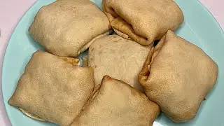 Homemade pancakes with meat