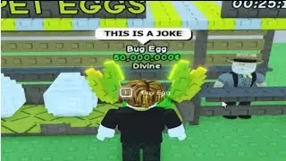 Exotic bug egg is a big joke || grow a garden (roblox)